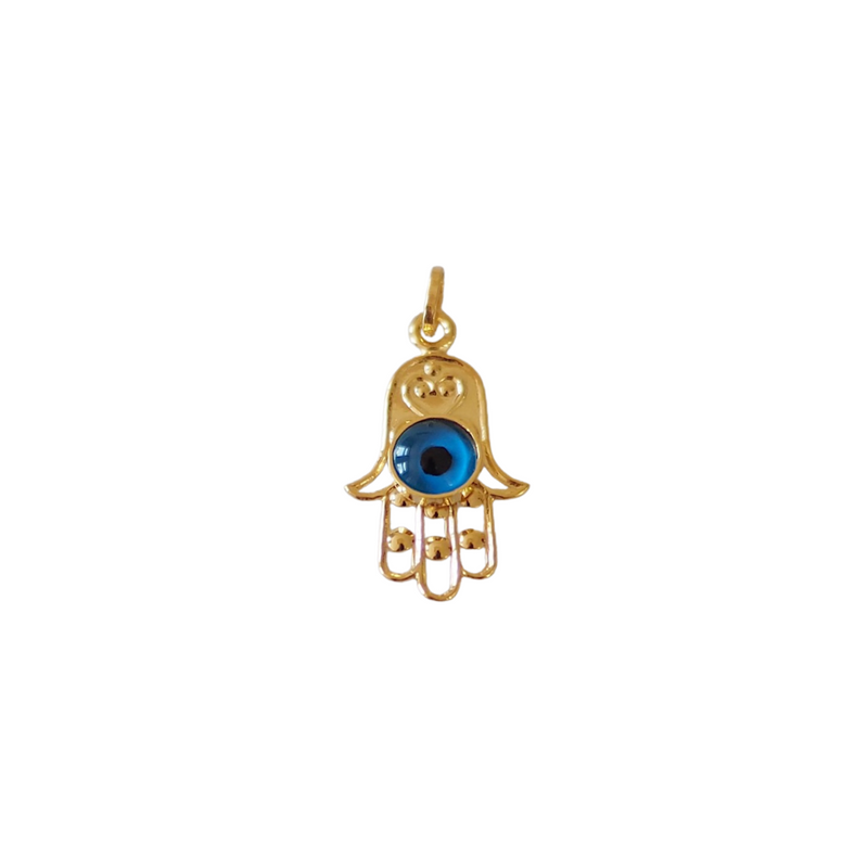 9K Gold Protecting Hamsa Charm