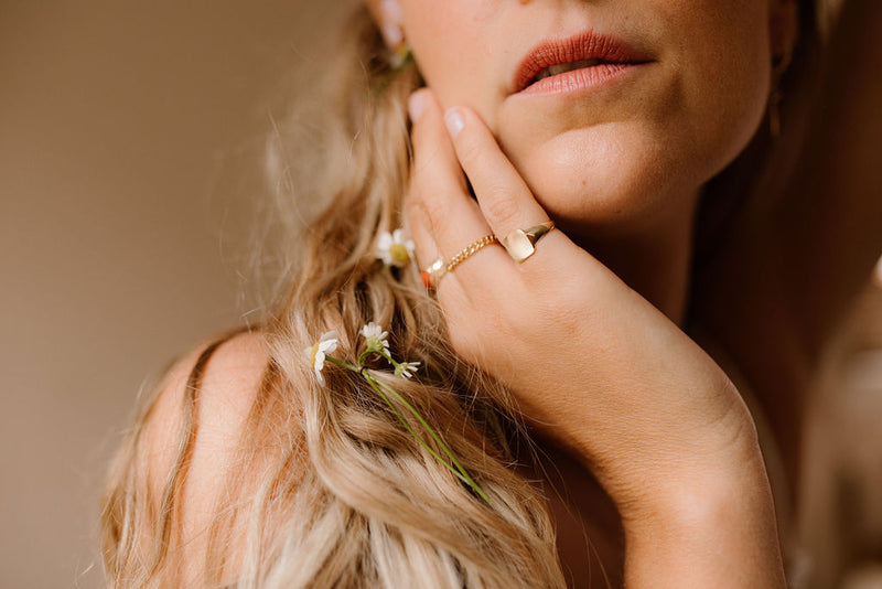 GOLD CHAIN RING