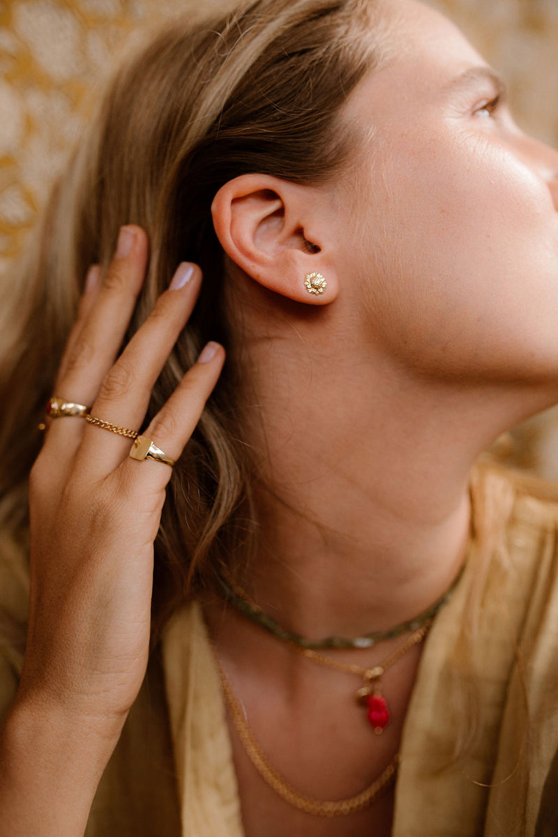 GOLD CHAIN RING